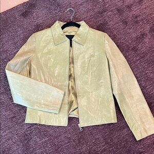 Vero Moda Green Leather Women's Blazer